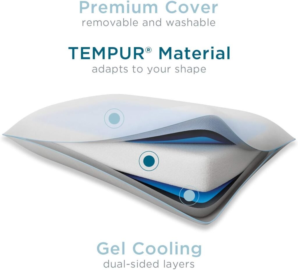 Tempur-Pedic - 15440325P TEMPUR-Cloud Breeze Dual Cooling Pillow, King,White