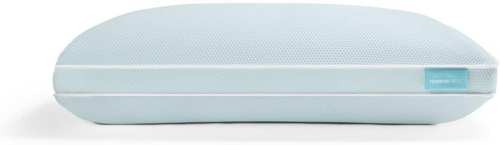 TEMPUR-ProForm + Cooling ProHi Pillow, Memory Foam, King, 5-Year Limited Warranty,Blue